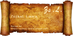Zsikai Laura névjegykártya