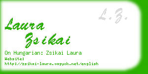 laura zsikai business card